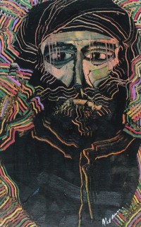 Akram Dost Baloch, 10 x 16 inch, Mixed Media on Canvas, Figurative Painting, AC-ADB-041